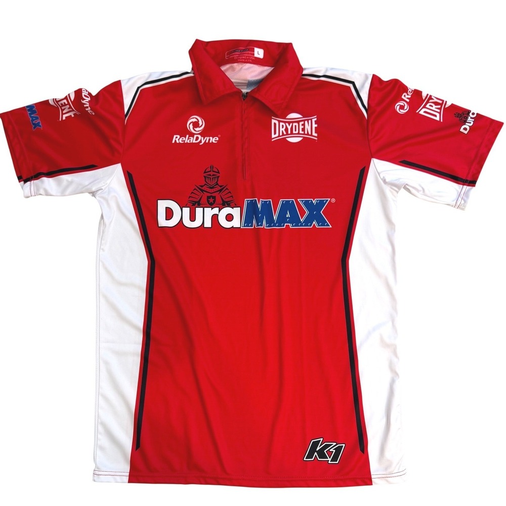 Shark Racing K1 RaceGear DuraMAX RelaDyne Racing Polo Shirt Men's L 1/4 Zip  New